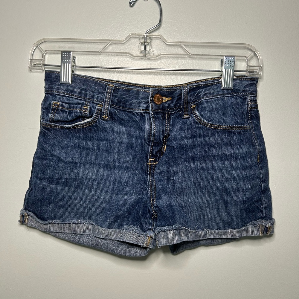 Old Navy Blue Jean Shorts Frayed Hem